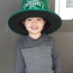 Boy with green St Patrick's Day hat